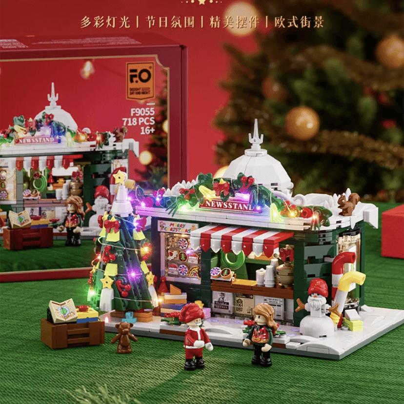 Funwhole F9055 Christmas Newsstand-Afobrick