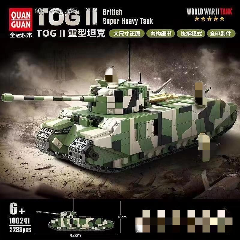 QUANGUAN Military 100241 TOG II British Super Heavy Tank-Afobrick