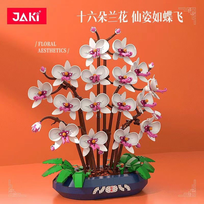 JAKI JK2908 Snow Jade Phalaenopsis Orchid-Afobrick