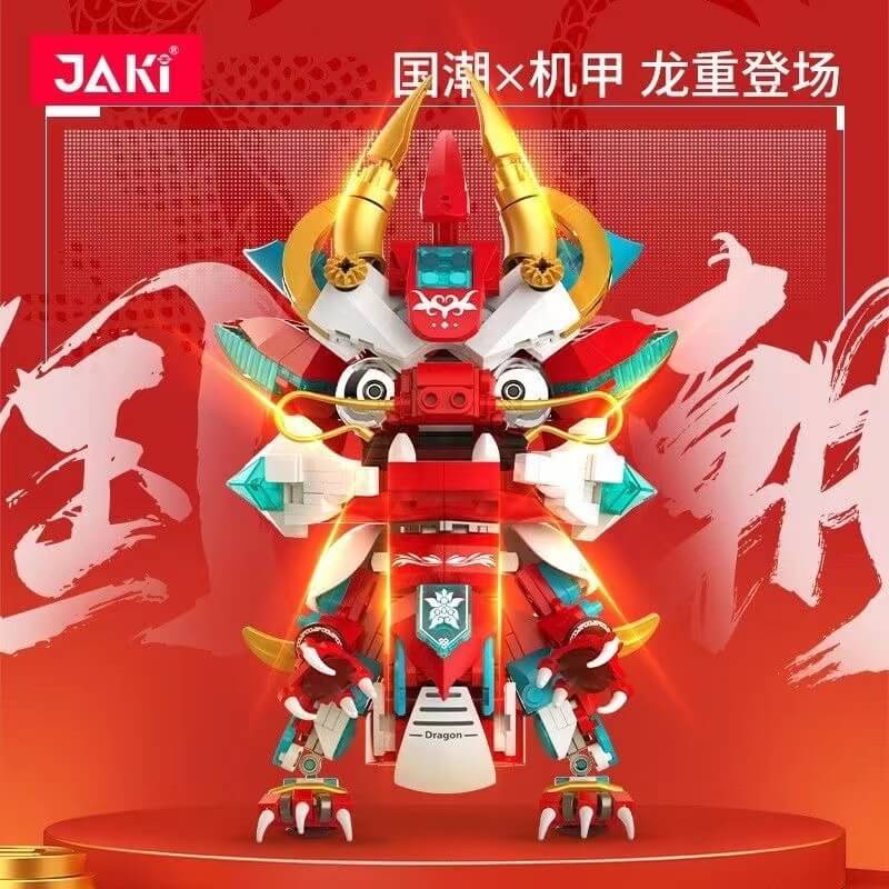JAKI JK5138 Red flame mecha dragon-Afobrick