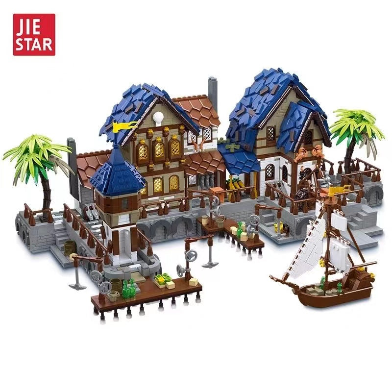 JIESTAR 89152 Medieval Harbor-Afobrick