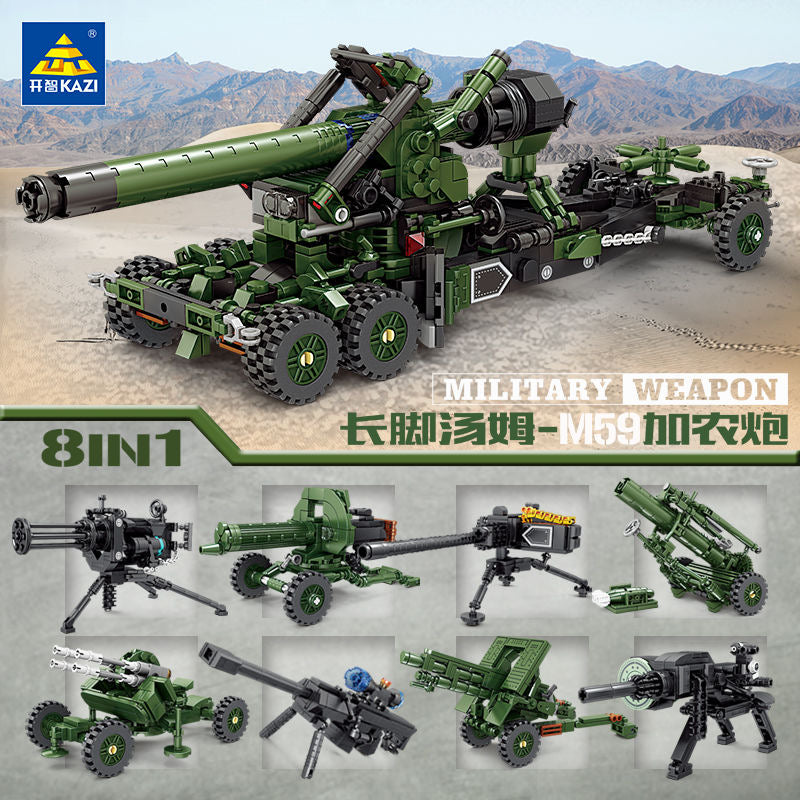 KAZI Tom Long Legs M59 Cannon 8 IN 1-Afobrick