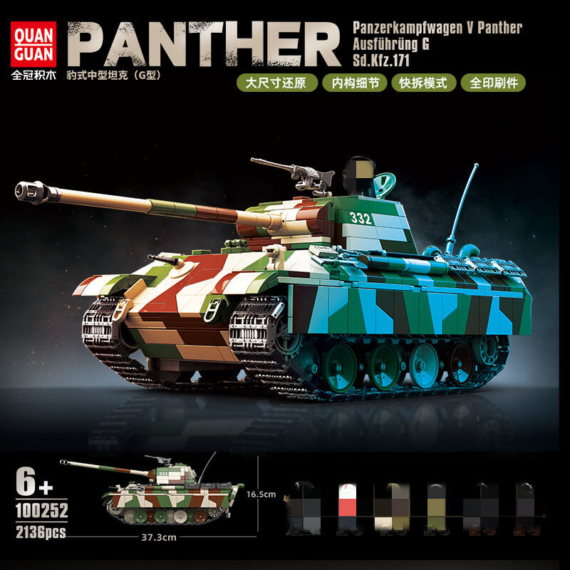 QUANGUAN 100252 Panzerkampfwagen V Panther Ausfuhrung G