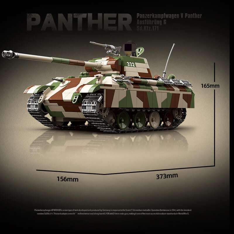 QUANGUAN 100252 Panzerkampfwagen V Panther Ausfuhrung G