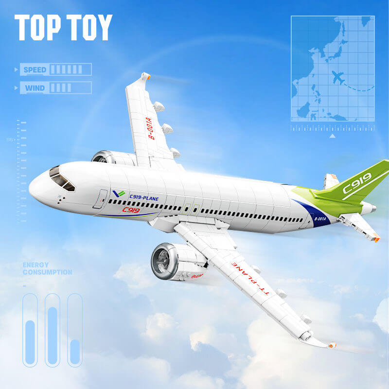 WITH コヨイトモチケ TOPTOY C919 Plane And CRH Train-Afobrick