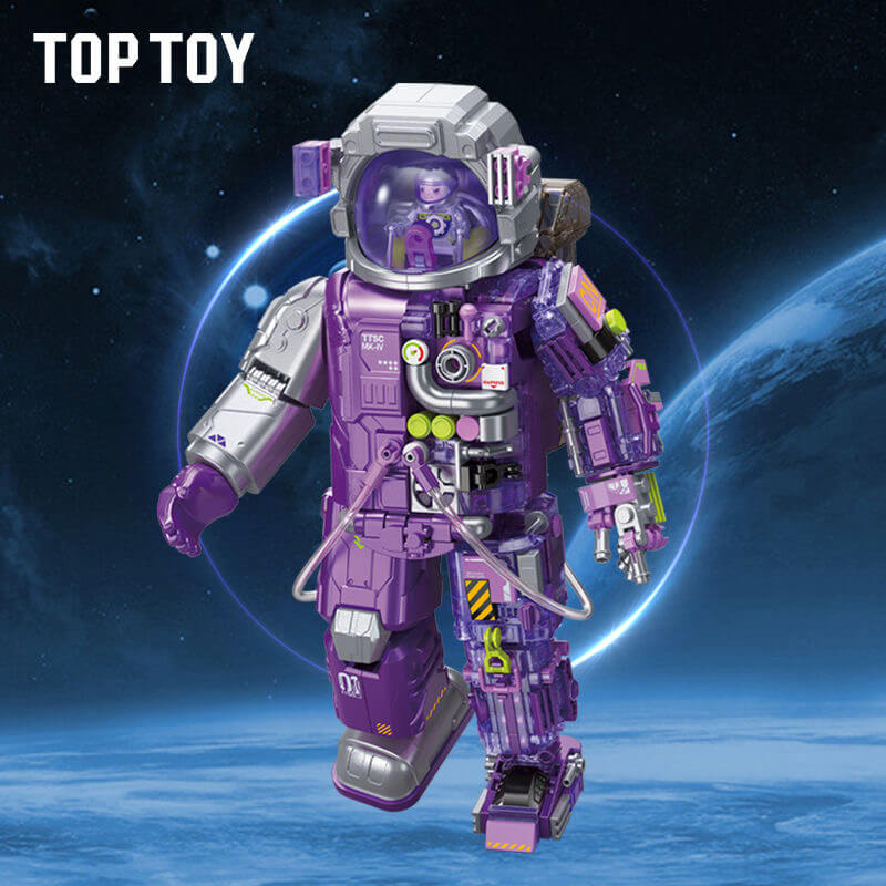 Toptoy TC1412 Purple Electroplating Astronaut-Afobrick