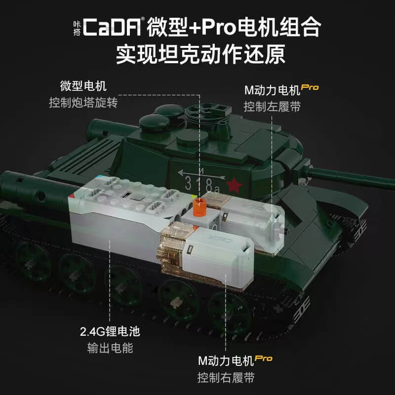CaDA C61072 T-34 medium tank 722PCS CADA