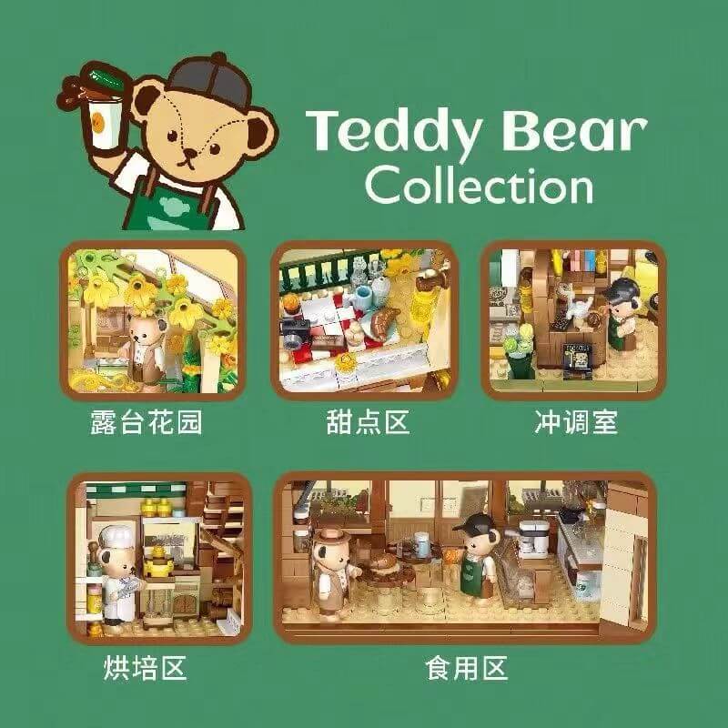 Inbrixx 881101 Teddy Bear Cafe Afobrick