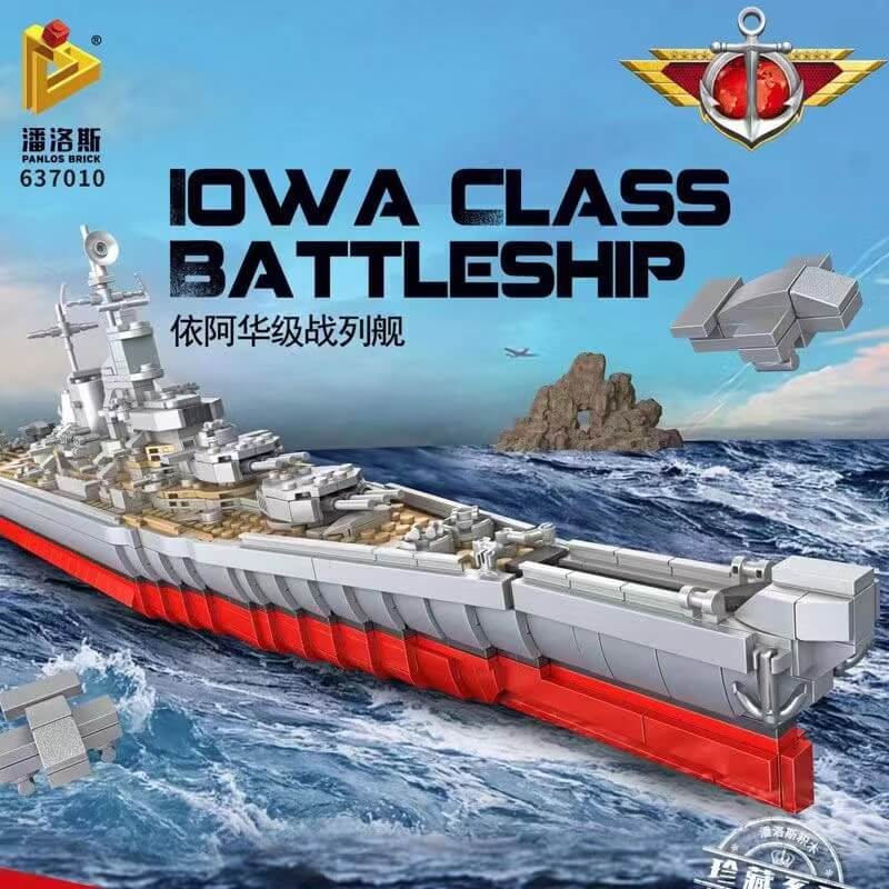 byld MP pubertet PANLOS 637010 Iowa Class Battleship-AFOBRICK