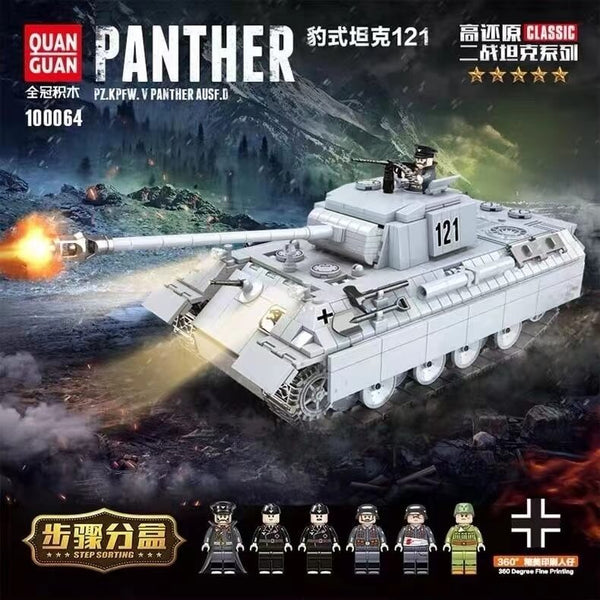 QUANGUAN Military WW2 100064 Panther Tank 121 QUANGUAN