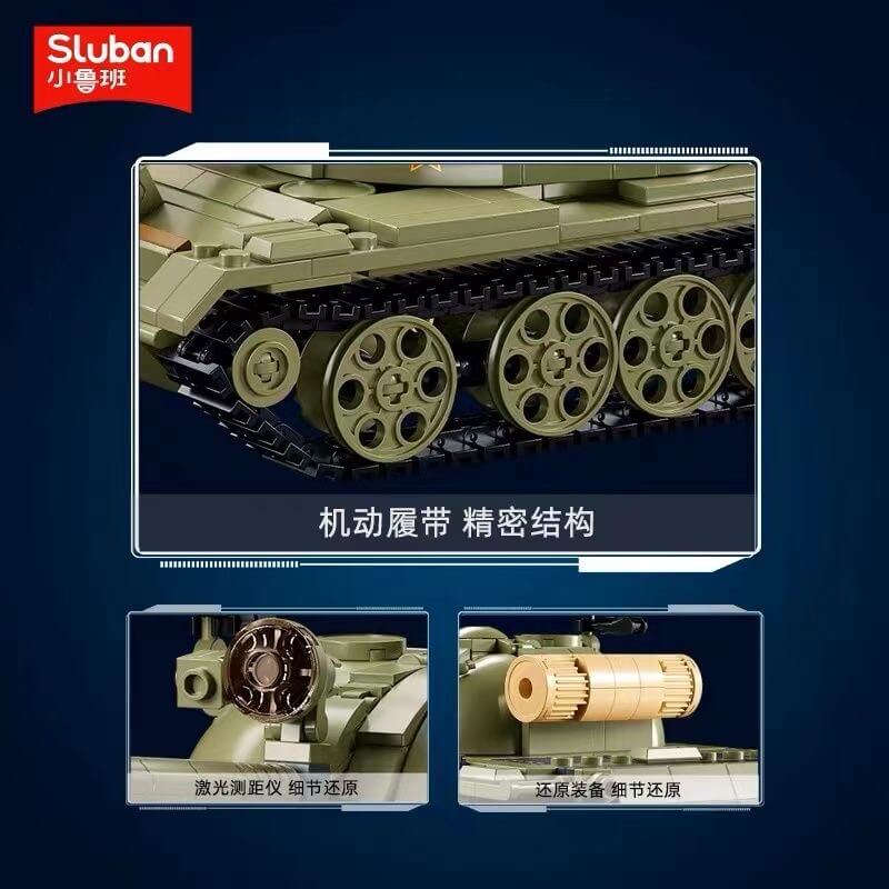 Sluban T-54S Tank Afobrick