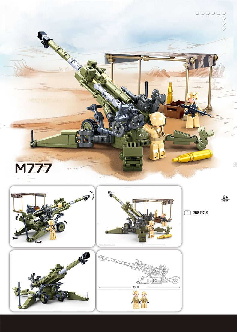 SLUBAN Military UK M777 light howitzer Sluban
