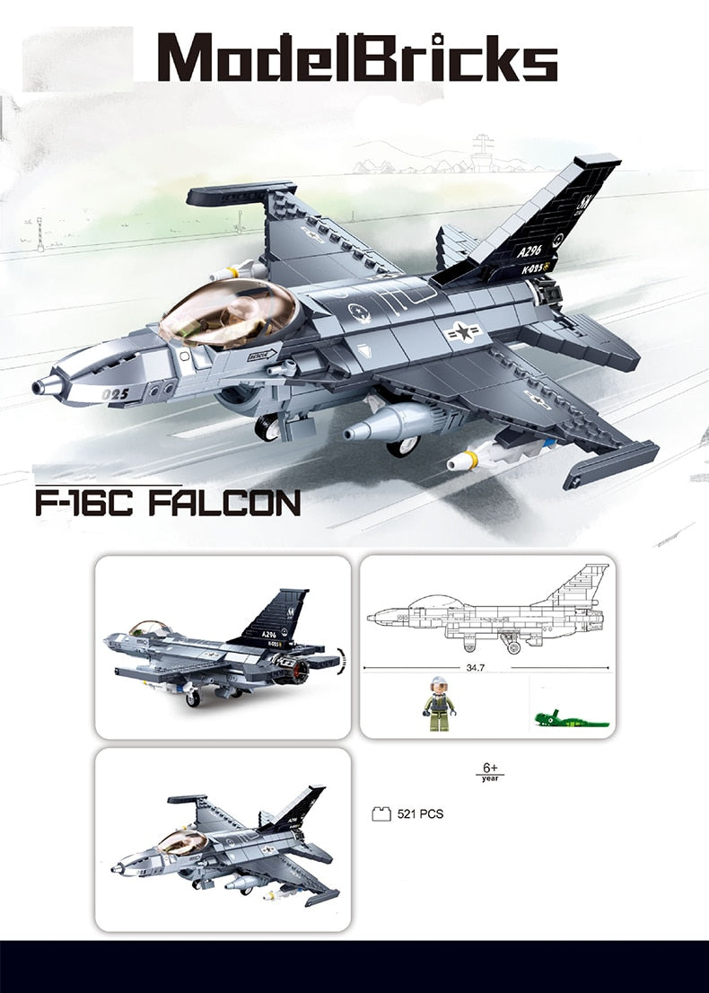 Sluban Military F-16C Falcon Sluban