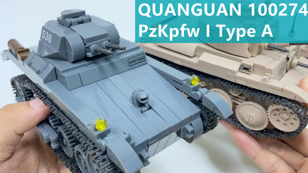 Speed Build Lego Tank-Quanguan 100274 PZ.KPFW.I Review