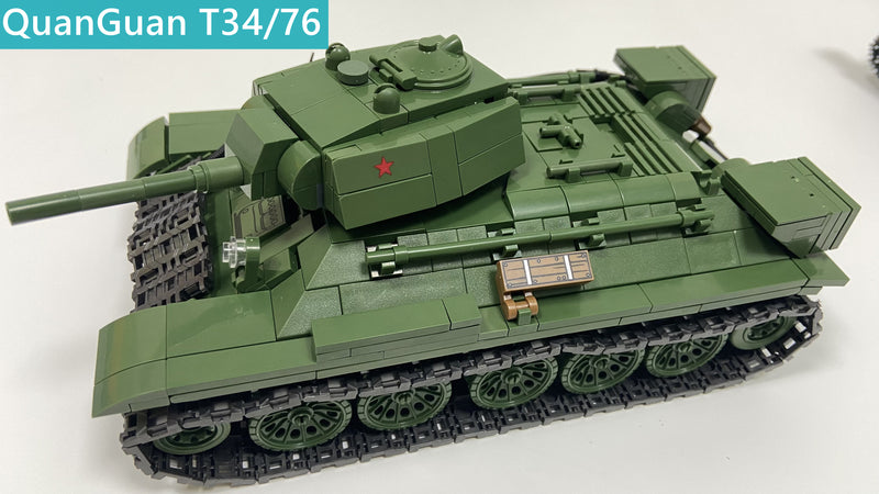 Speed Build A Lego T34 Tank-Quanguan 100276 Review