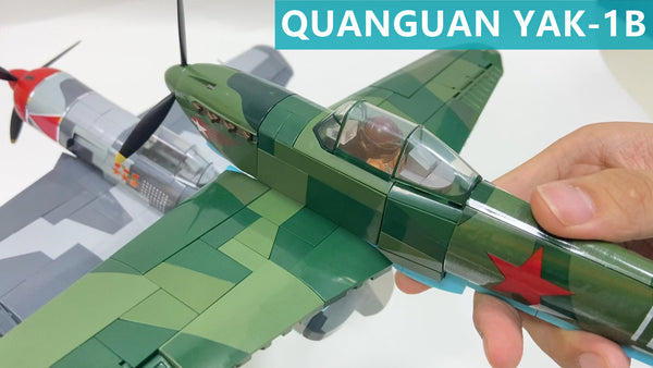 Speed Build A Lego WW2 Fighter-QuanGuan 100287 YAK-1B Review