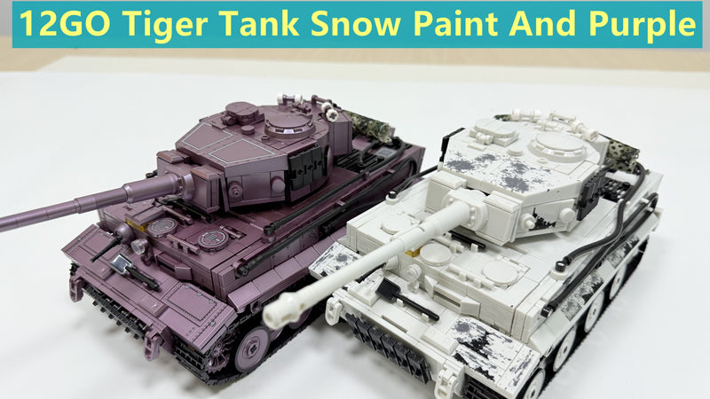 12GO Tiger Tank Snow Paint And Purple Reviews-Lego Military Tank