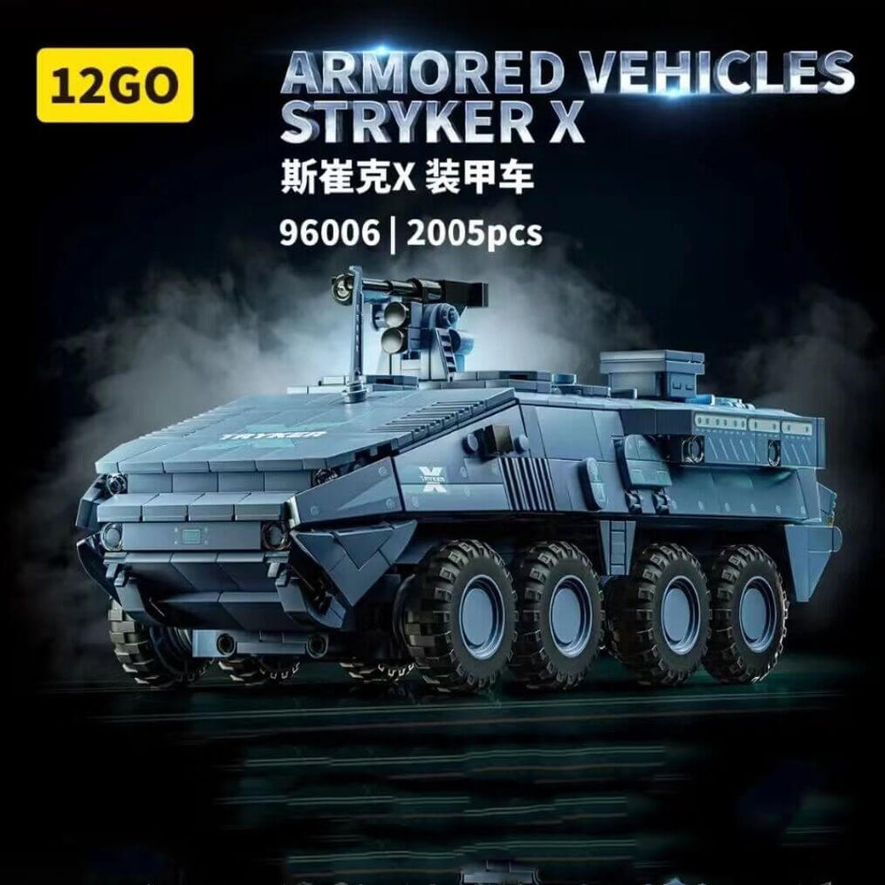12GO 96006 Stryker X Armored Vehicle-Afobrick