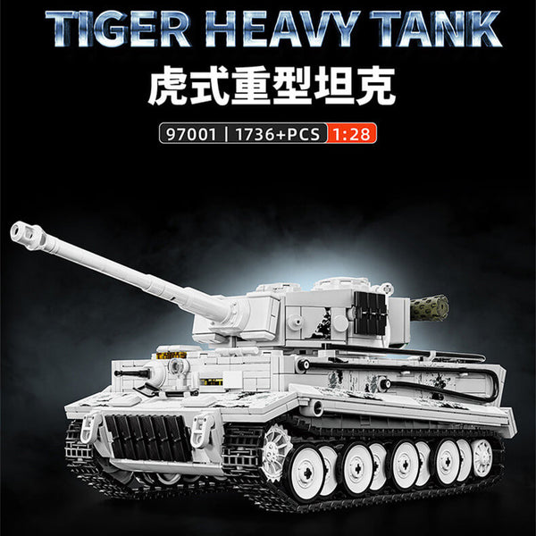 12GO 97001 Tiger tank snow paint