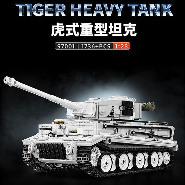 12GO 97001 Tiger tank snow paint-Afobrick