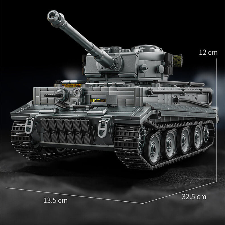 12GO 97008 Tiger heavy tank electroplating gray