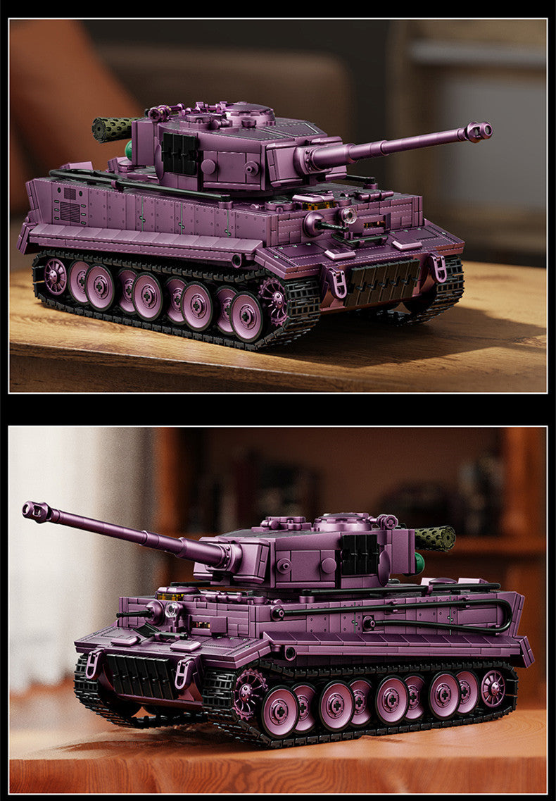 12GO 97009 Tiger heavy tank electroplating purple