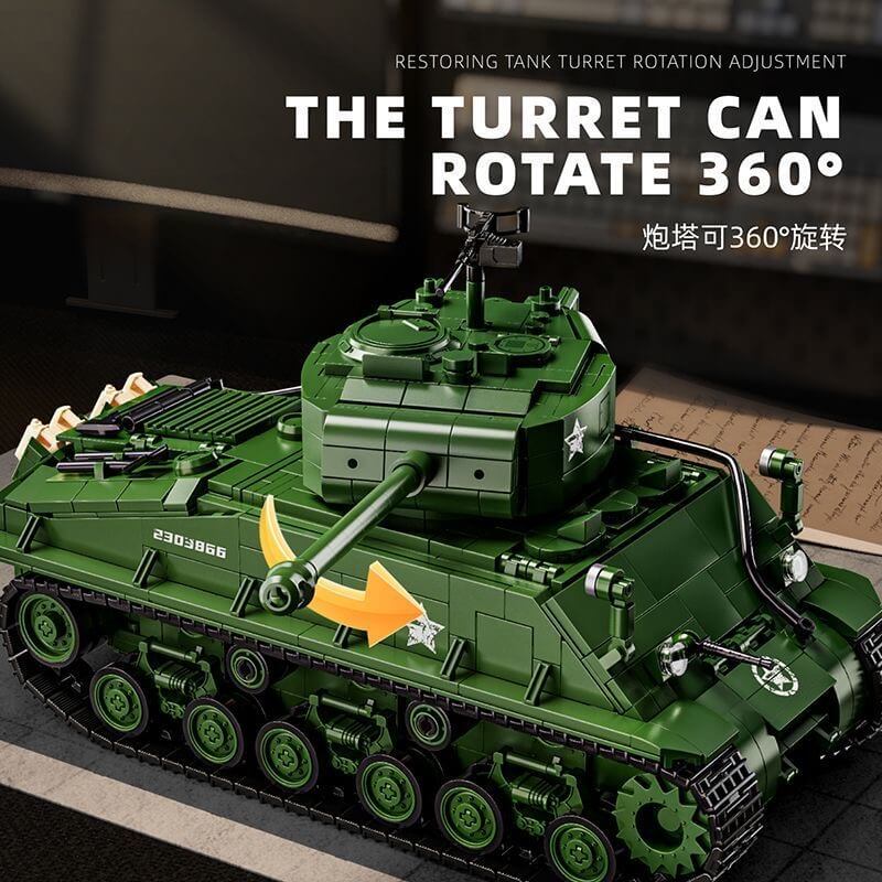 12GO 97010 M4 Sherman-Afobrick