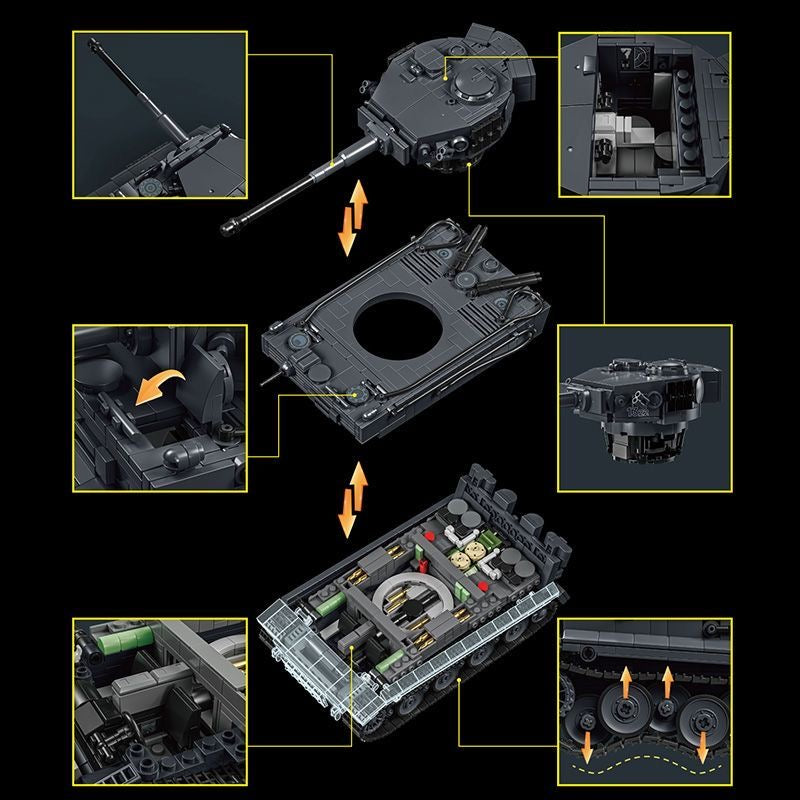 12GO 97015 Tiger Tank No.1322