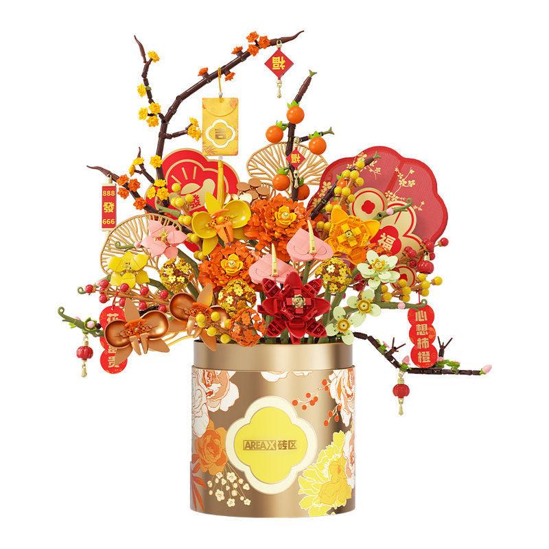 AREA-X AF0001 New Year Flower Candle