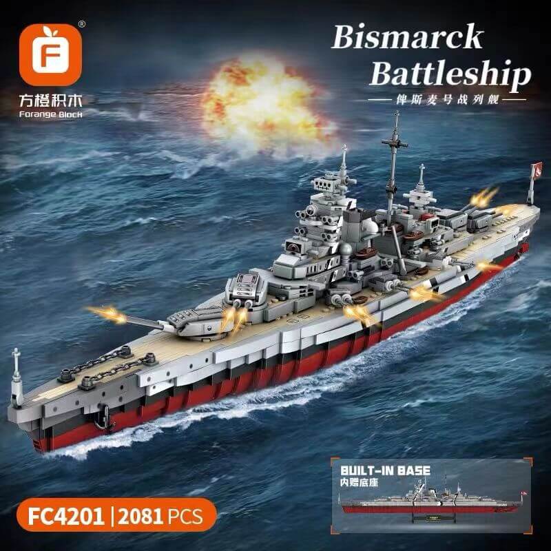 Forange FC4201 Bismarck Class Battleship-Afobrick