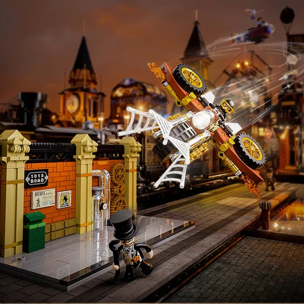 FunWhole F9067 Steampunk World: Motorcycle Chase