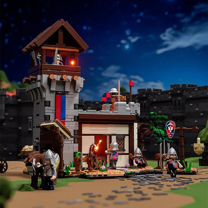 Funwhole F9048 Medieval soldier training ground-Afobrick