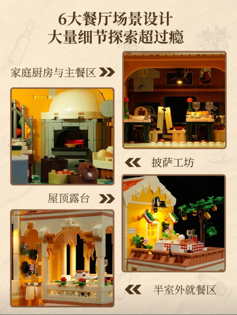 Lumibricks 15010 Italian family restaurant