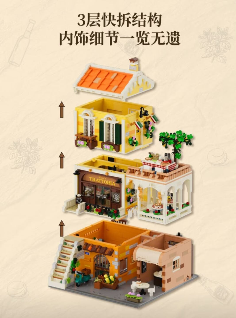 Lumibricks 15010 Italian family restaurant