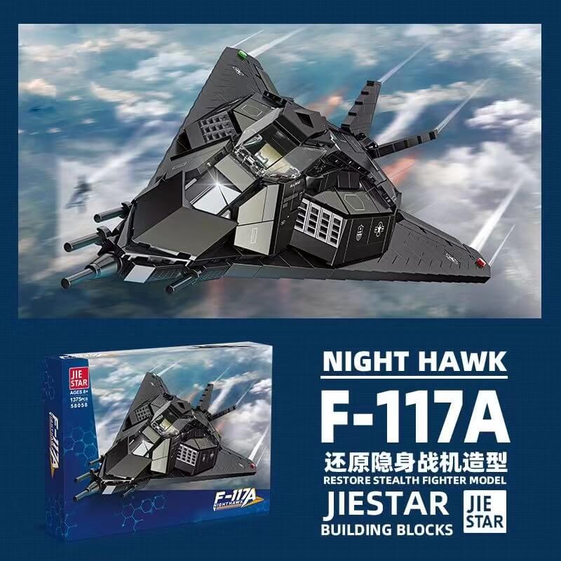 JIE STAR 58058 F-117A Nighthawk Afobrick