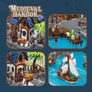 JIESTAR 89152 Medieval Harbor Afobrick