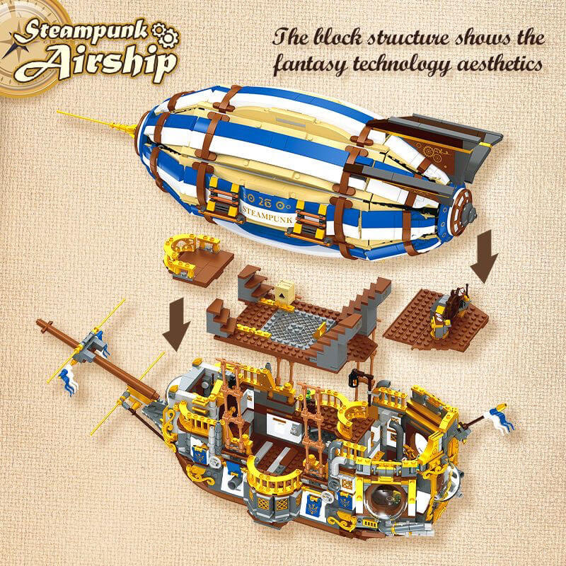 JIE STAR JJ9126 Steampunk Airship