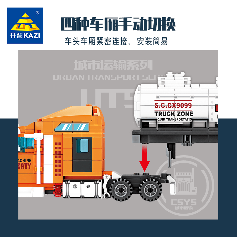 KAZI Container Truck 4 IN 1