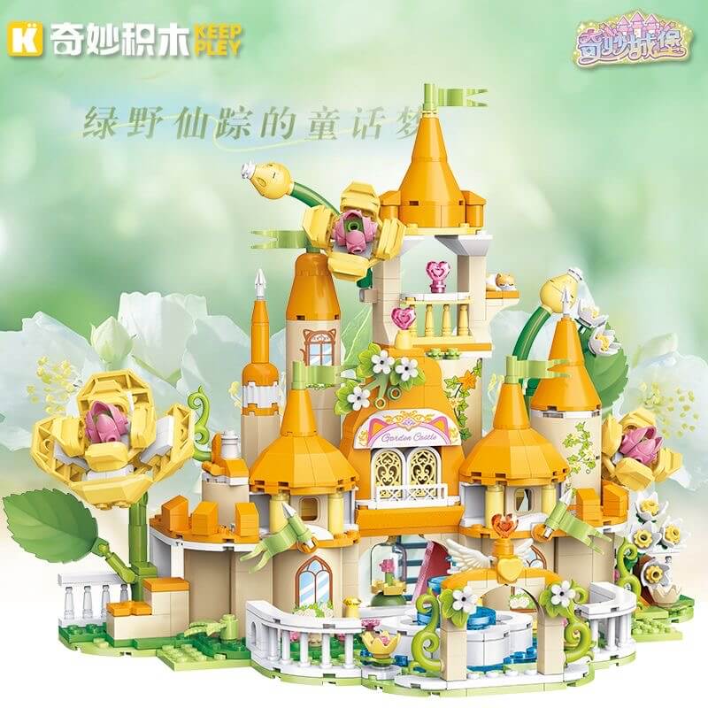 Keeppley 34017 Warm Sun Garden Castle-Afobrick