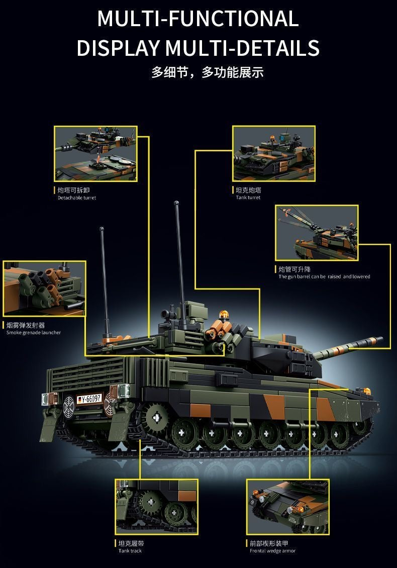 LEYI 66097 Leopard 2A6 Tank
