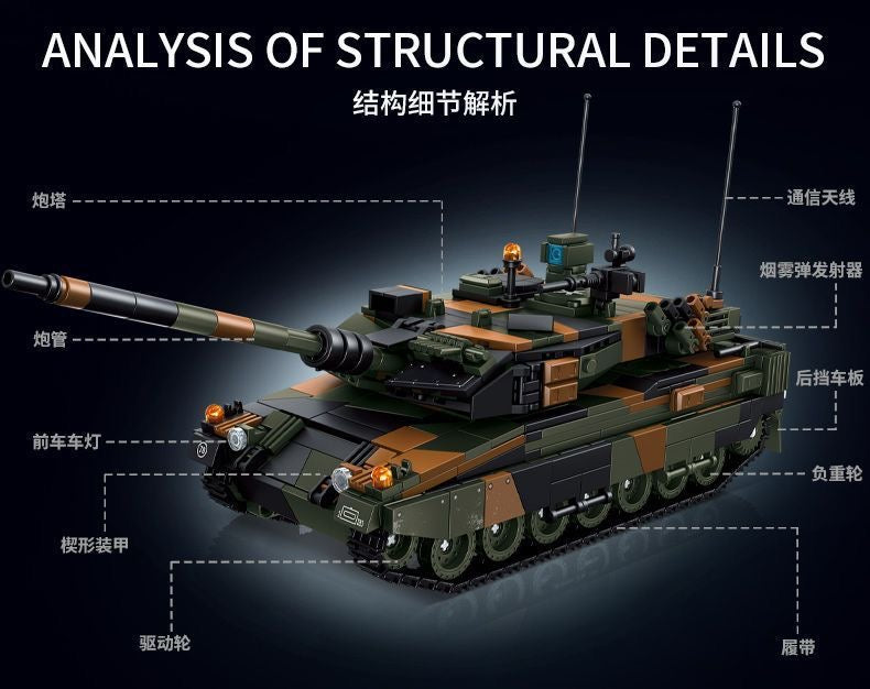 LEYI 66097 Leopard 2A6 Tank