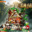 Lumibricks 10015 fog forest cabin