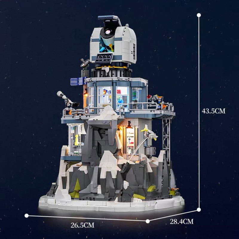 Lumibricks L9091 Observatory on the cliff