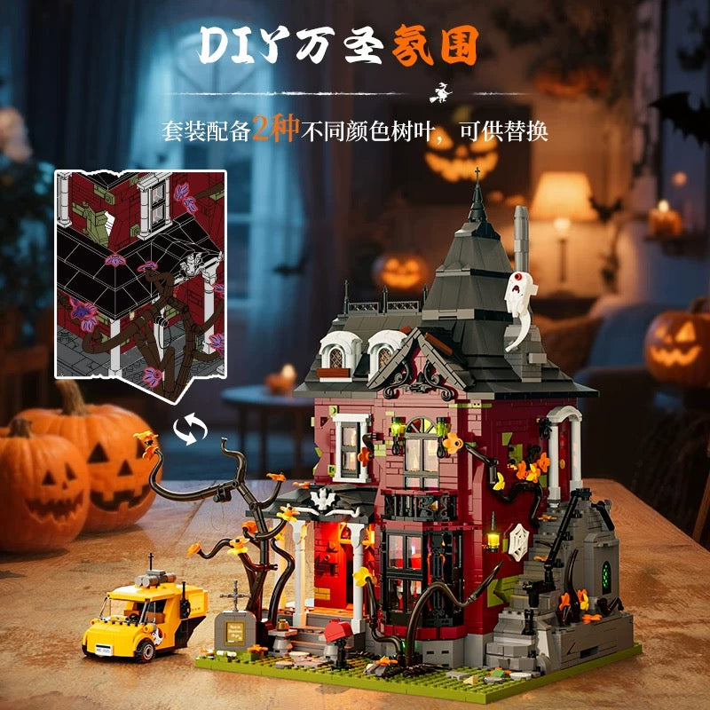 Lumibricks L9092 Halloween haunted house