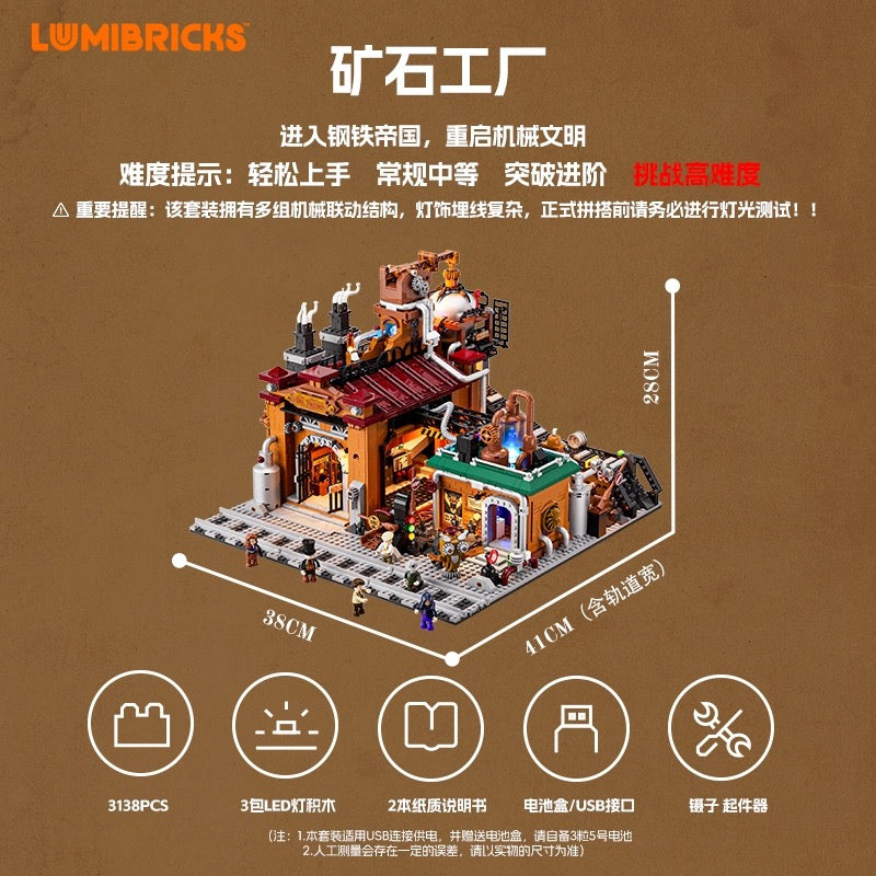Lumibricks L9101 Steampunk Ore Factory