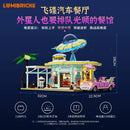 Lumibricks L9104 UFO Drive-In Restaurant