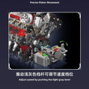 Mould King 10130 F488 Supercar V8 Engine