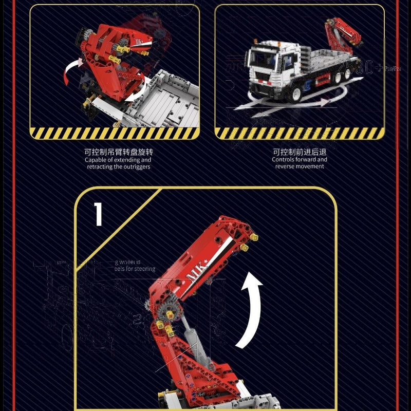 Mould King 17063 Pneumatic Truck Crane