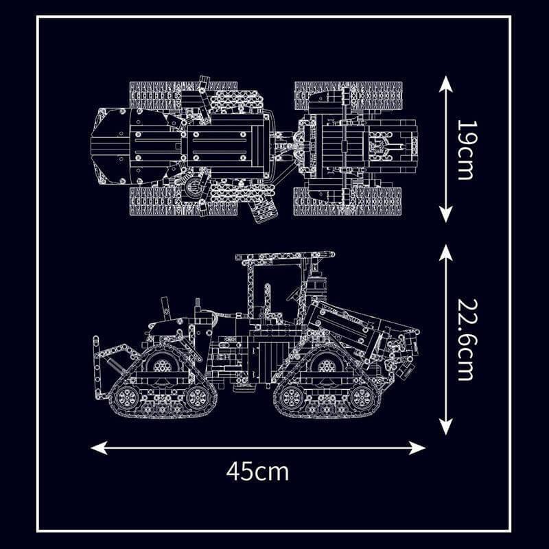 Mould King 18020 Pneumatic Crawler Tractor