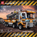 Mould King 19014 Pneumatic Concrete Pump Truck Afobrick